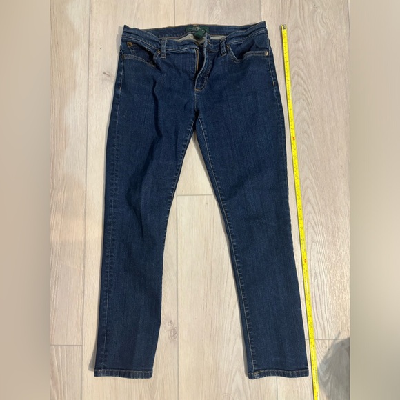 Ralph Lauren Womens Blue Stretch Skinny Leg Jeans Mid Rise Size 6P - Picture 3 of 7